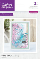 Lady Butterfly - Crafter's Companion Metal Die 5"X7"