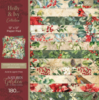 Holly & Ivy - 12X12 Paper Pad, Nature's Garden