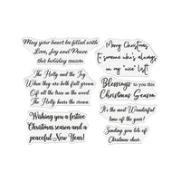 Holly & Ivy -  Christmas Sentiments- Clear Stamp