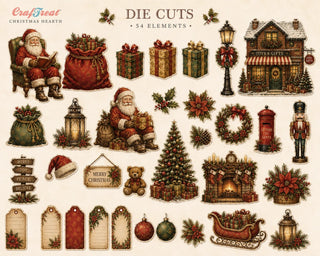 CrafTreat Die Cuts - Christmas Hearth