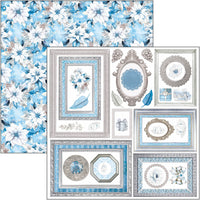 Elegance of Blue - 6X6 Fussy Cut Pad