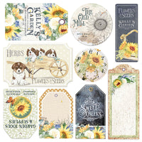 Farmhouse Garden - 6X6 Fussy Cut Vellum Paper Pack