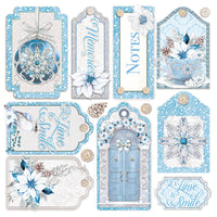 Elegance of Blue - 6X6 Fussy Cut Vellum Paper Pack