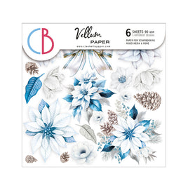 Elegance of Blue - 6X6 Fussy Cut Vellum Paper Pack