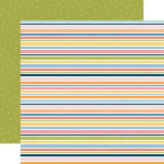 Kitty Stripes - Echo Park Cat Lover Cardstock 12