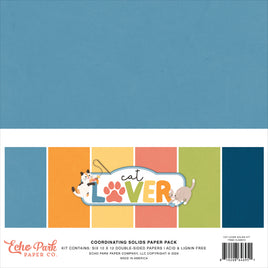 Cat Lover - Echo Park Solids Kit 12"X12"