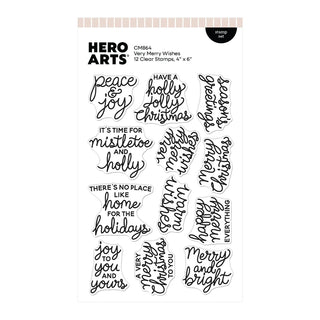 Hero Arts Very Merry Wishes Stamp Set