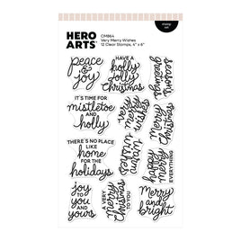 Hero Arts Very Merry Wishes Stamp Set
