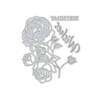 Birthday Wishes Floral - GoLetterPress Impression Stamp