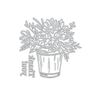 Thank you Floral - GoLetterPress Impression Stamp