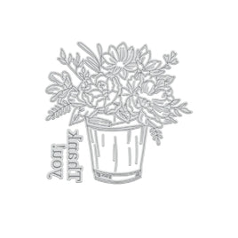 Thank you Floral - GoLetterPress Impression Stamp