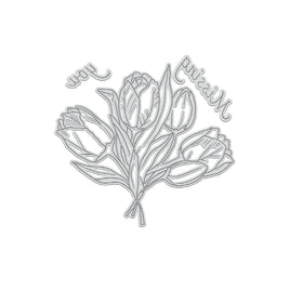 Missing You Floral - GoLetterPress Impression Stamp