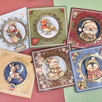 Delightful Patchwork Pals at Christmas Decoupage Card Kit