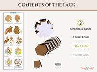 Craftreat Scrapbook Blank Quick Folio - Hexagon Fold Out