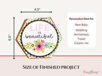 Craftreat Scrapbook Blank Quick Folio - Hexagon Fold Out