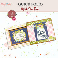 Craftreat Scrapbook Blank Quick Folio - Match Box Folio