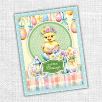 Hop Into Spring 6x8" Tags & Tickets Embossed Die Cuts 36163