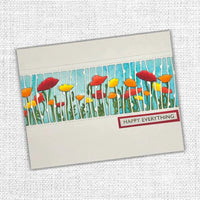 Poppy Field Border Metal Cutting Die 18640