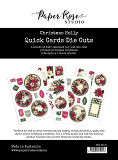 Christmas Holly Quick Card Die Cuts 35175