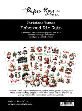 Christmas Wishes 6 x 8" Embossed Die Cuts 37105