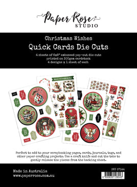 Christmas Wishes 6x8" Quick Cards Die Cuts 37144