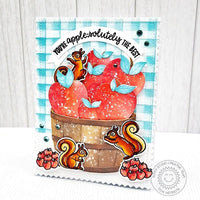 Punny Apple Greetings Stamps
