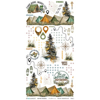 Campfire Memories 6 x12 Blendable Rub-on Transfer Set