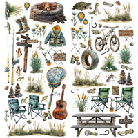 Campfire Memories Laser Cut Fishing Elements