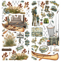 Campfire Memories Laser Cut Fishing Elements