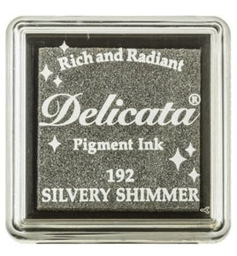 Silvery Shimmer - Tsukineko Delicata Small Pigment Ink Pad