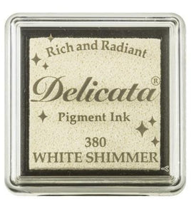 White Shimmer - Tsukineko Delicata Small Pigment Ink Pad