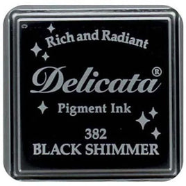 Black Shimmer - Tsukineko Delicata Small Pigment Ink Pad