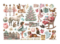 Winter Magic - Printed Decorative Ephemera For Art And Craft