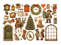 Silent Night - Printed Decorative Ephemera For Art And Craft