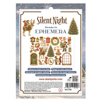 Silent Night - Printed Decorative Ephemera For Art And Craft