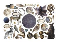 Printed Decorative Ephemera For Art And Craft - Cosmos