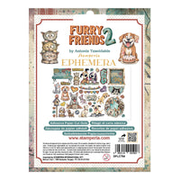 Printed Decorative Ephemera For Art And Craft - Furry Friends 2