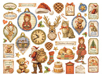 Silent Night - Printed Decorative Die Cuts For Art And Craft