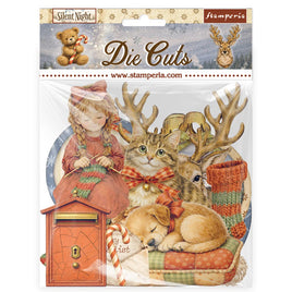 Silent Night - Printed Decorative Die Cuts For Art And Craft