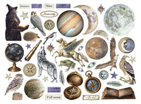 Printed Decorative Die Cuts For Art And Craft - Cosmos