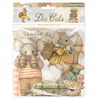 Cozy Family - Printed Decorative Die Cuts For Art And Craft