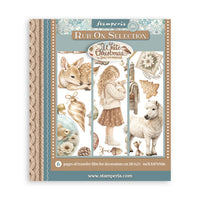 White Christmas - Printed Decorative Rub-On Selection For Art And Craft cm 20.5x23