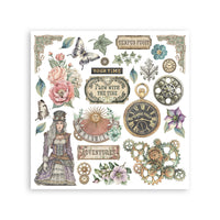Gardens of Time - Stamperia Assortment Rub-On 6.1"x6.1" - 6/Pkg