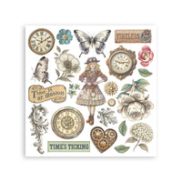 Gardens of Time - Stamperia Assortment Rub-On 6.1"x6.1" - 6/Pkg