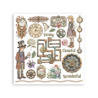 Gardens of Time - Stamperia Assortment Rub-On 6.1"x6.1" - 6/Pkg