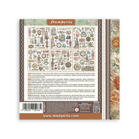 Gardens of Time - Stamperia Assortment Rub-On 6.1"x6.1" - 6/Pkg