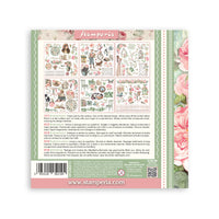 House of Roses - Stamperia Assortment Rub-On 6.1"x6.1" - 6/Pkg