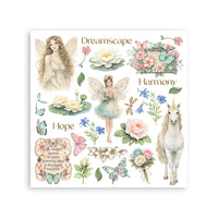 Wonderland - Stamperia Assortment Rub-On 6.1"x6.1" - 6/Pkg
