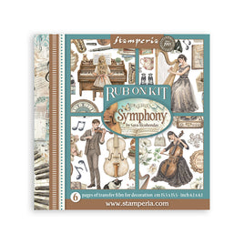 Symphony - Stamperia Printed Decorative Rub-On Kit