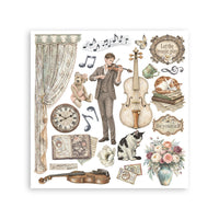 Symphony - Stamperia Printed Decorative Rub-On Kit
